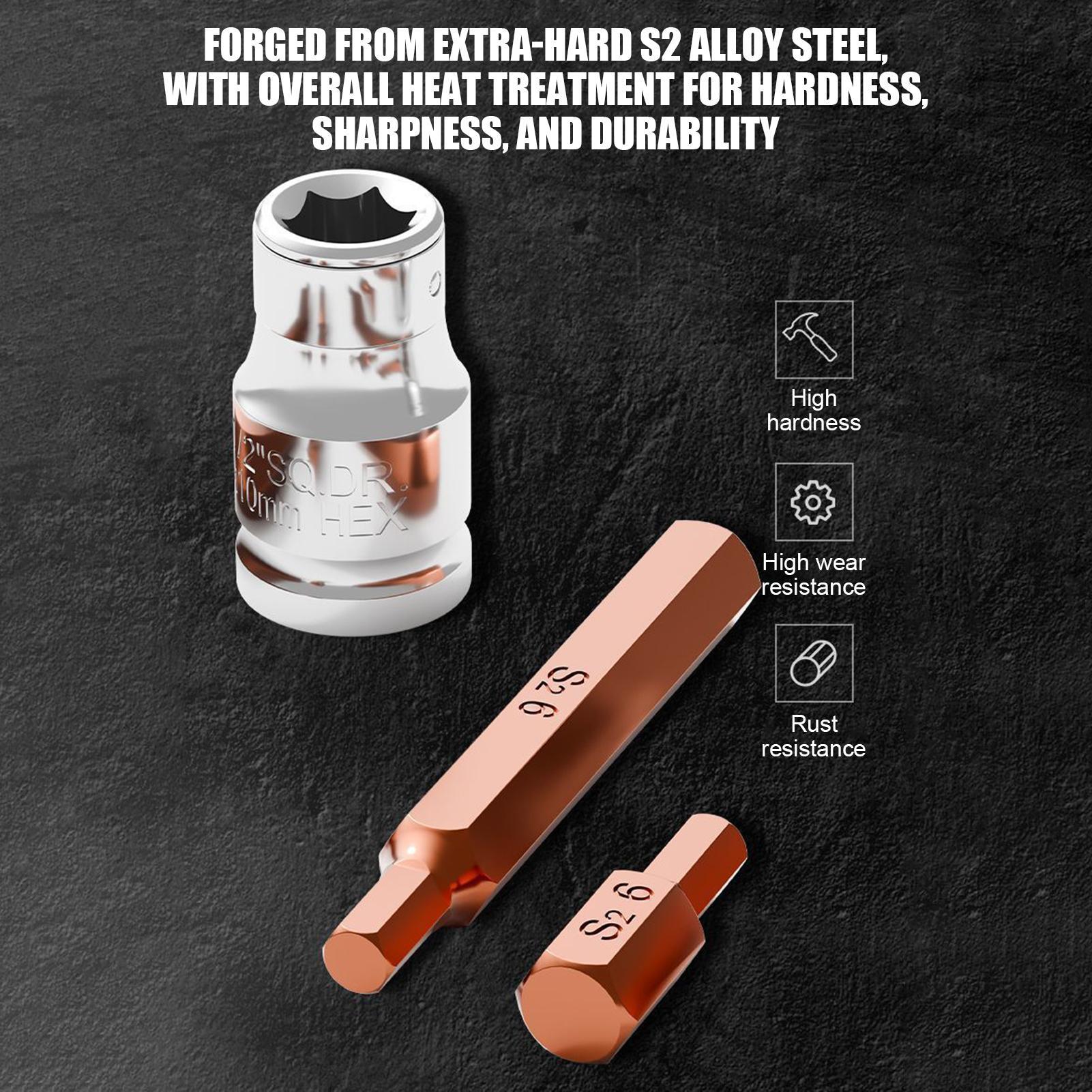 Socket Set - Набор магнитных сверл для металла, 15