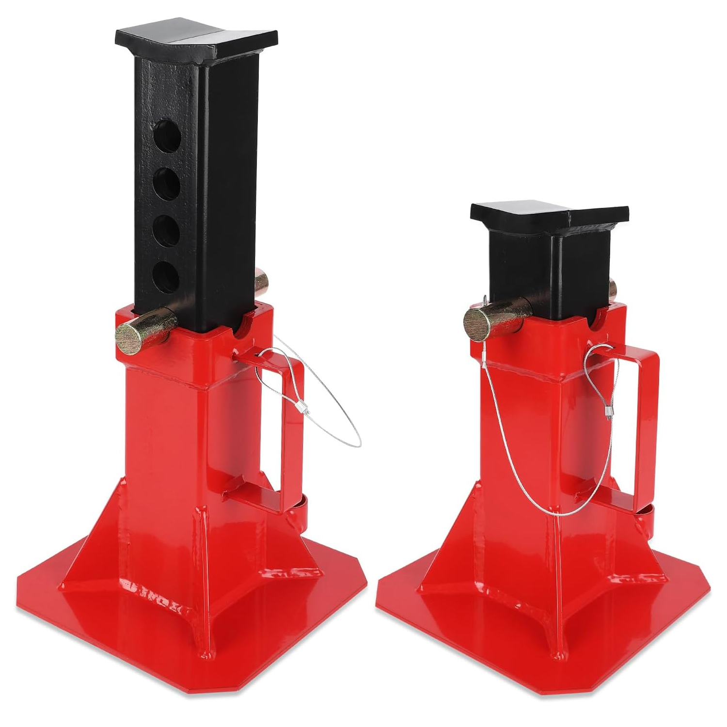 Car Jack - Домкраты-опоры стальные, 12 тонн, красные, усиленные,