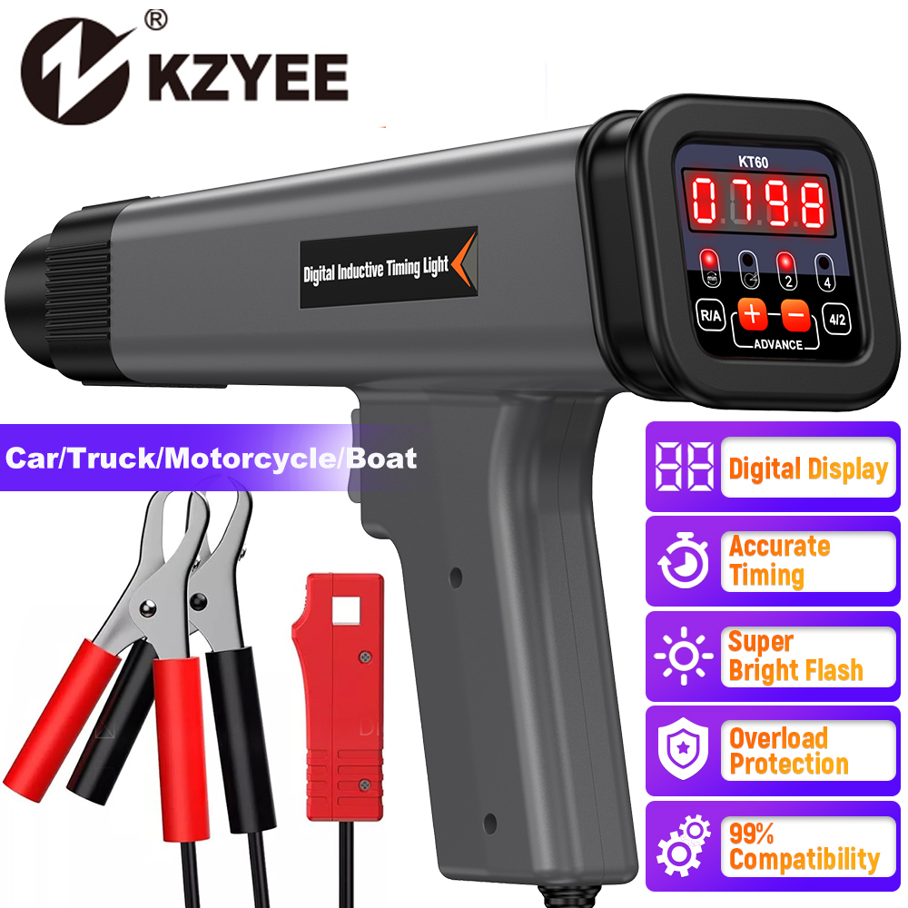 Timing Light Gun - KZYEE KT60 Автоматический цифровой 2 и