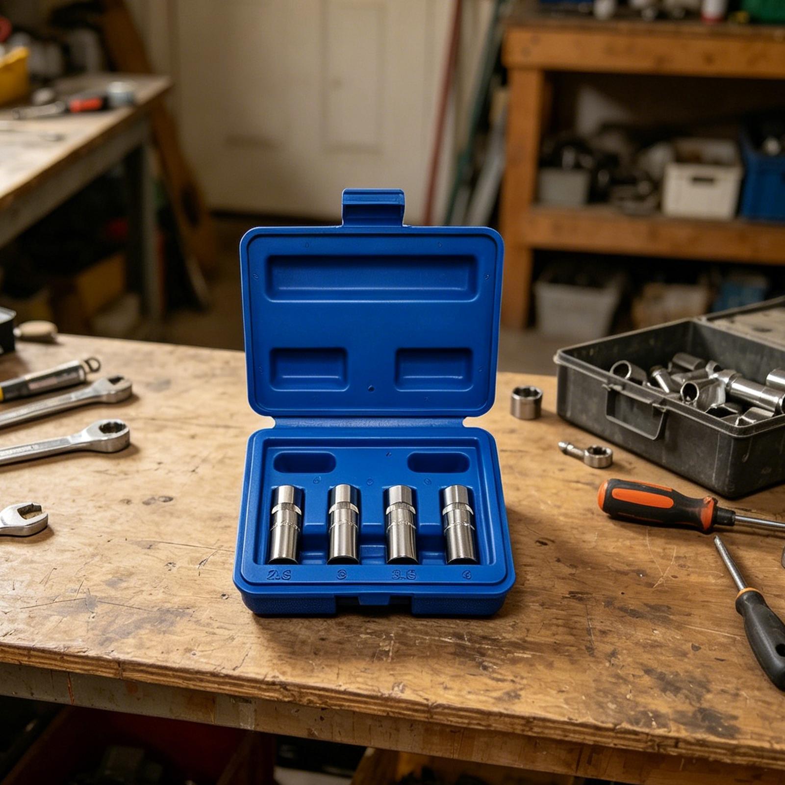 Socket Set - Набор экстракторов для болтов, 4 предмета,