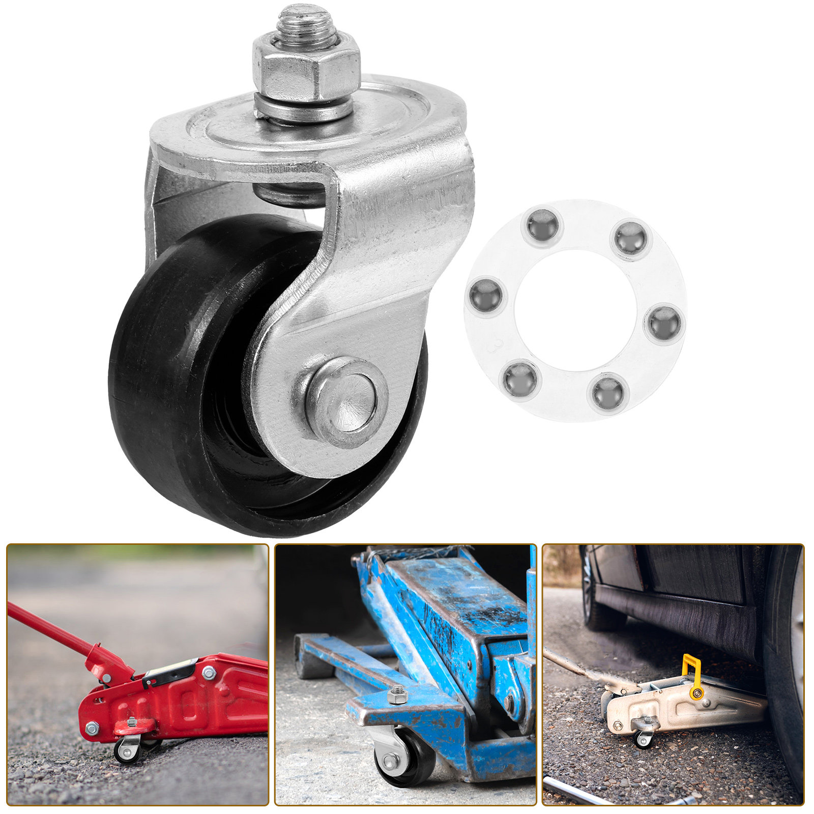 Car Jack - Сменные колеса-ролики для 2-тонного напольного домкрата,